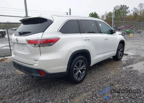 2016 Toyota Highlander Xle V6 из США, поврежденный, VIN 5TDKKRFH2GS159887